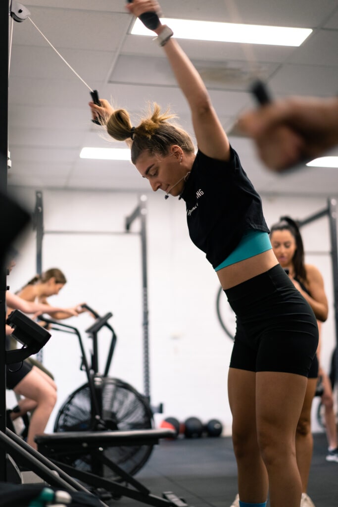 Women using pull ups